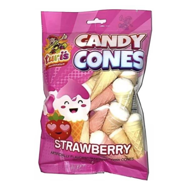 turis strawberry candy cones